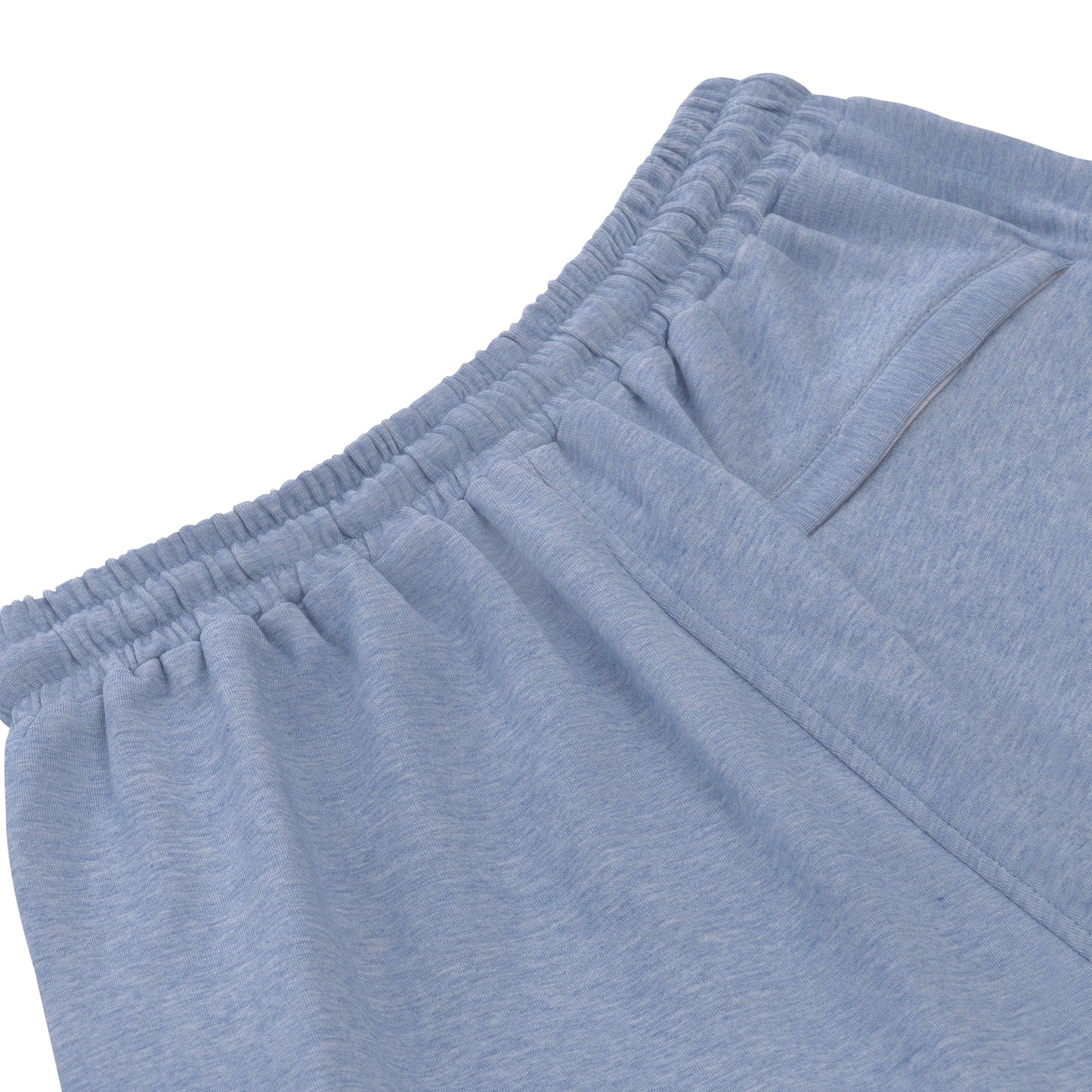 Barba Napoli Cotton - Blend Drawstring Sport Shorts in Light Blue Melange - SARTALE