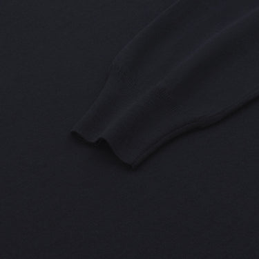 Barba Napoli Crew - Neck Wool Pullover in Navy Blue - SARTALE