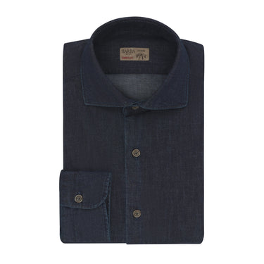 Barba Napoli "Dandy Life" Denim Cotton Shirt - SARTALE
