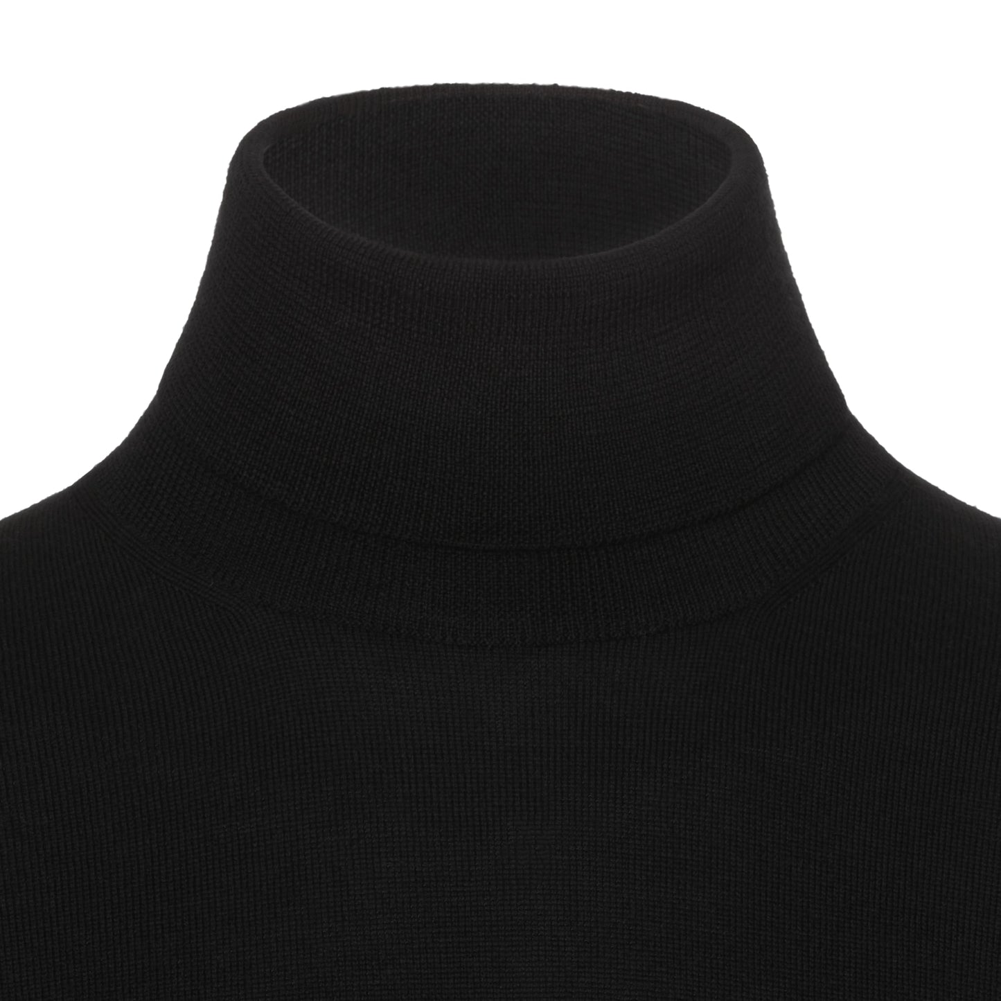 Barba Napoli Virgin Wool Turtleneck Sweater in Black - SARTALE
