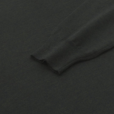 Barba Napoli Virgin Wool Turtleneck Sweater in Forest Green - SARTALE