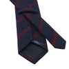 Bigi Regimental Herringbone Wool Tie in Red and Blue - SARTALE