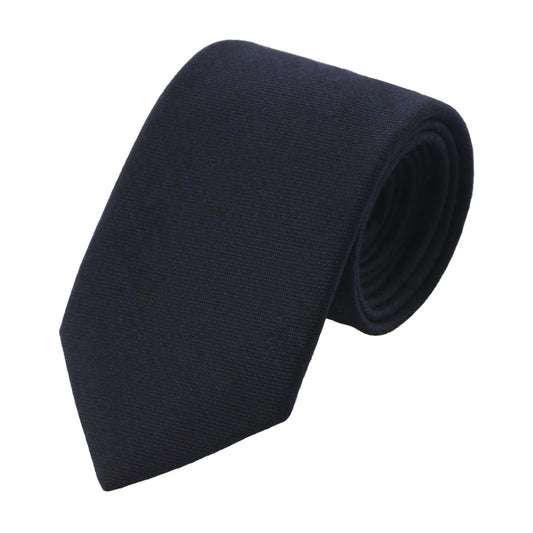 Bigi Woven Lined Dark Blue Tie - SARTALE