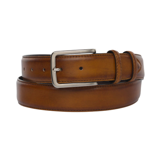 Bontoni Leather Belt in Peanut Brown - SARTALE