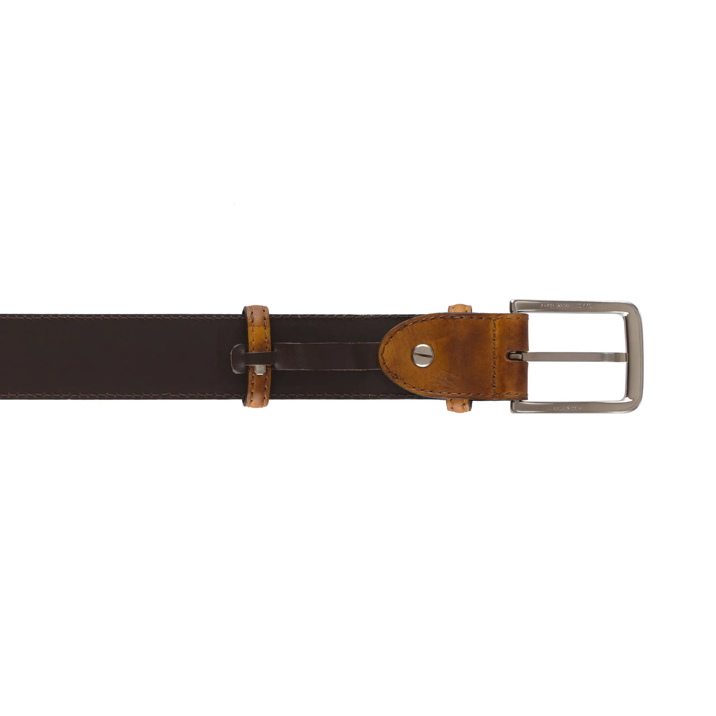 Bontoni Leather Belt in Peanut Brown - SARTALE