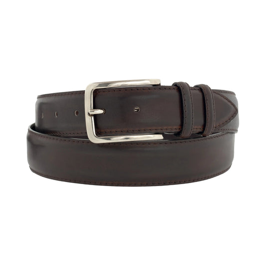 Bontoni Leather Belt in Wild Brown - SARTALE