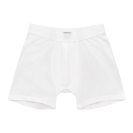 Bresciani Cotton Boxer Shorts in White - SARTALE