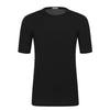 Bresciani Cotton Crew - Neck T - Shirt in Black - SARTALE