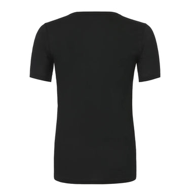 Bresciani Cotton V - Neck T - Shirt in Black - SARTALE