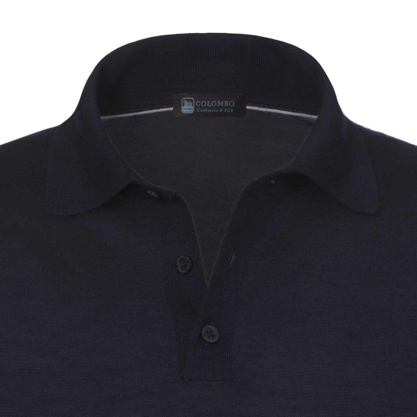 Colombo Cashmere and Silk - Blend Polo Shirt in Royal Blue - SARTALE