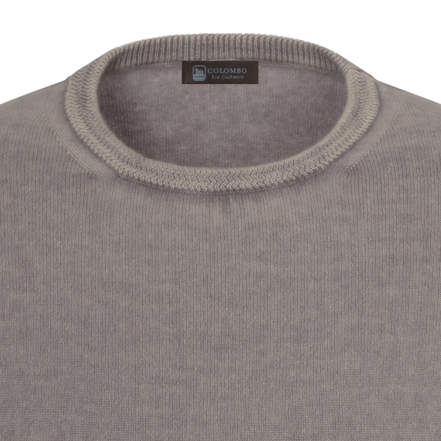 Colombo Crew - Neck Cashmere Pullover in Cool Grey - SARTALE