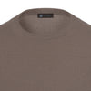 Colombo Crew - Neck Cashmere Pullover in Greige - SARTALE