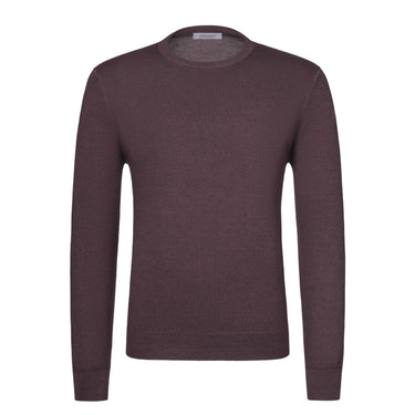 Cruciani Cashmere and Silk Crew - Neck Sweater in Piermont Stone Red - SARTALE
