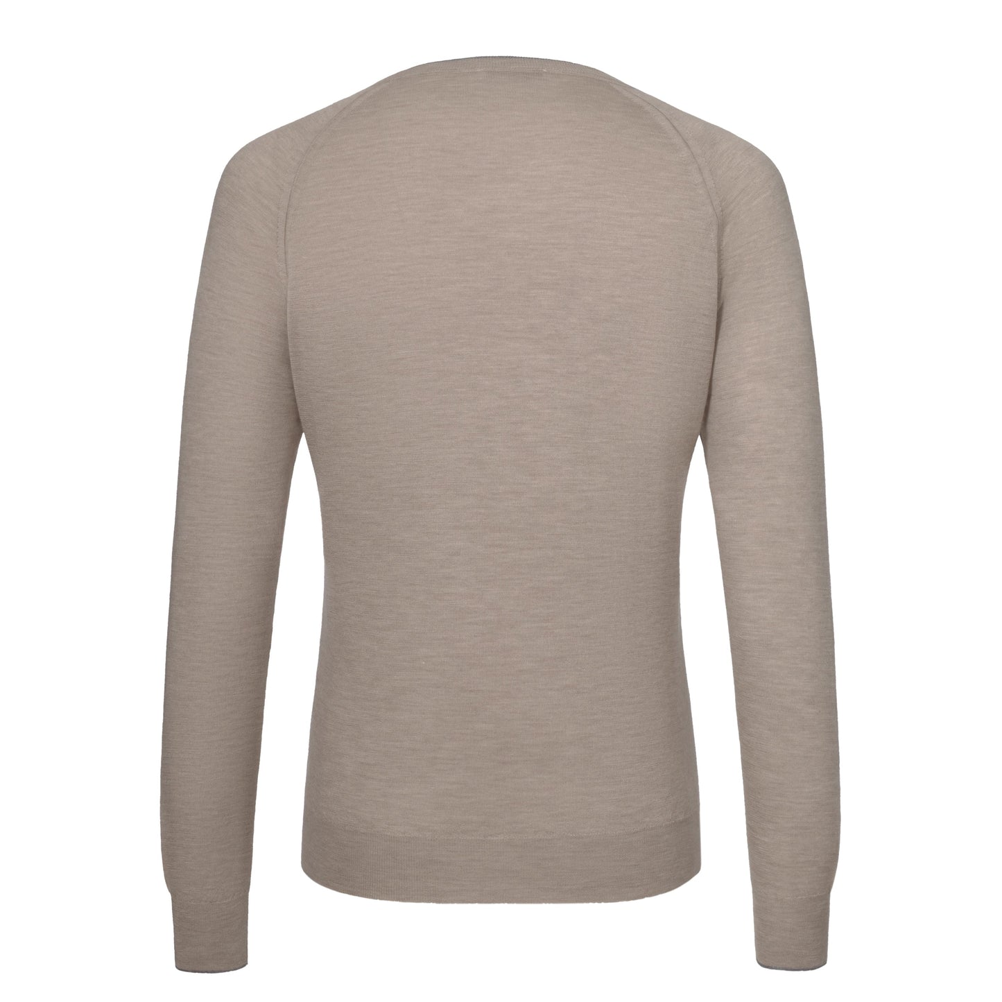 Cruciani Cashmere and Silk Crew - Neck Sweater in Putty Grey Melange - SARTALE