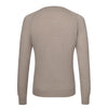 Cruciani Cashmere and Silk Crew - Neck Sweater in Putty Grey Melange - SARTALE