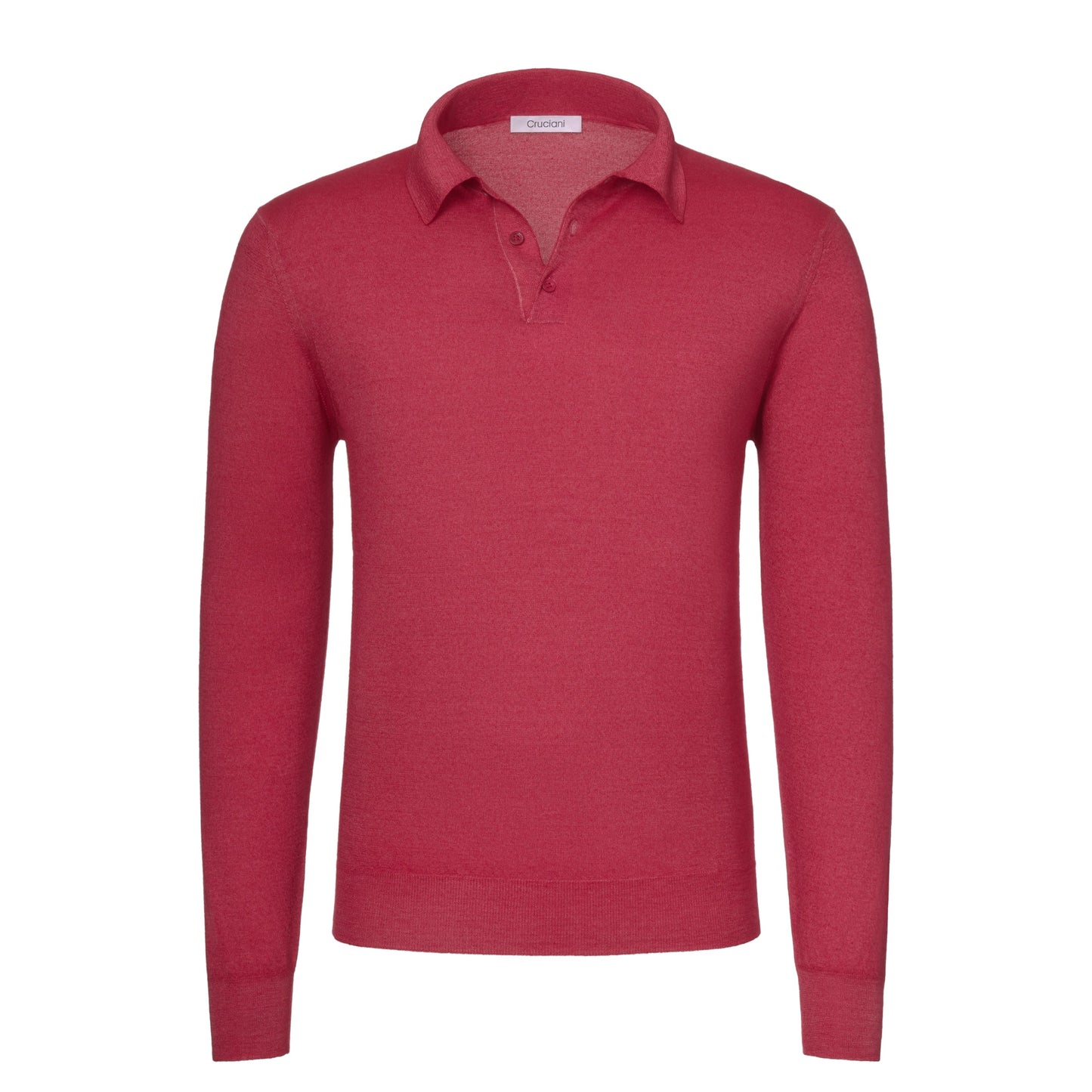 Cruciani Cashmere and Silk Sweater Polo Shirt in Lollipop - SARTALE