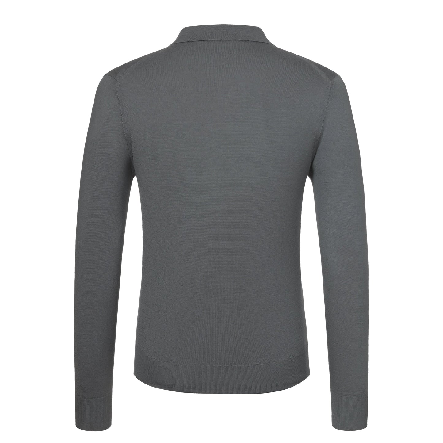 Cruciani Cashmere and Silk Sweater Polo Shirt in Smoke Green - SARTALE