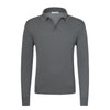 Cruciani Cashmere and Silk Sweater Polo Shirt in Smoke Green - SARTALE