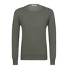 Cruciani Cotton Crew - Neck Sweater in Green - SARTALE