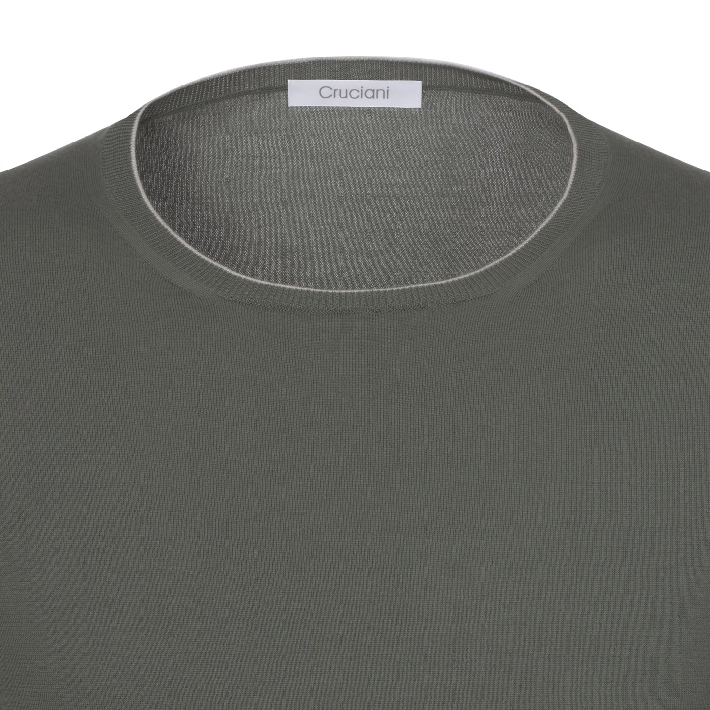 Cruciani Cotton Crew - Neck Sweater in Green - SARTALE