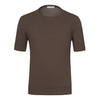 Cruciani Cotton Crew - Neck T - Shirt in Brown - SARTALE