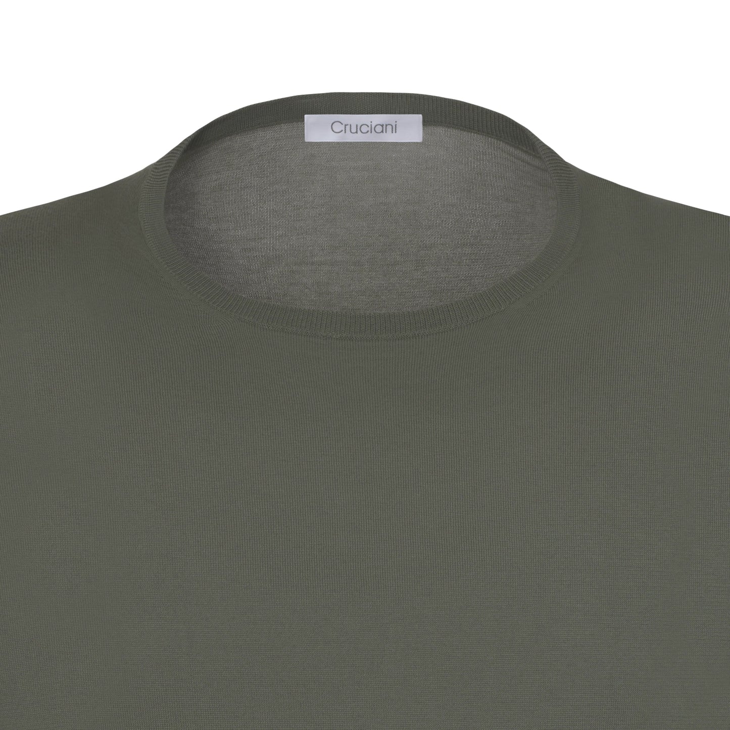 Cruciani Cotton Crew - Neck T - Shirt in Green - SARTALE