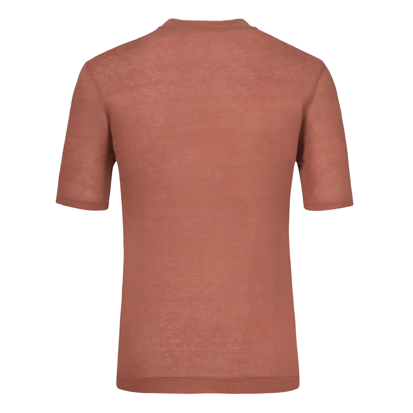 Cruciani Linen T - Shirt in Red Rusty Melange - SARTALE