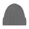 Cruciani Ribbed Cashmere Hat in Grey Melange - SARTALE