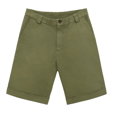 Cruciani Stretch - Cotton Short Pants in Lake Green - SARTALE