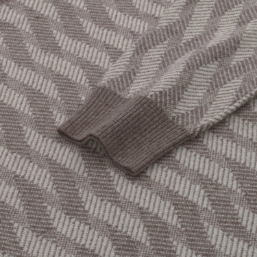 Cruciani Wool and Cashmere Turtleneck Sweater in Oak Brown - SARTALE