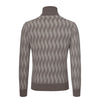 Cruciani Wool and Cashmere Turtleneck Sweater in Oak Brown - SARTALE
