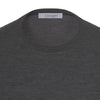 Cruciani Wool Crew - Neck Sweater in Grey Melange - SARTALE