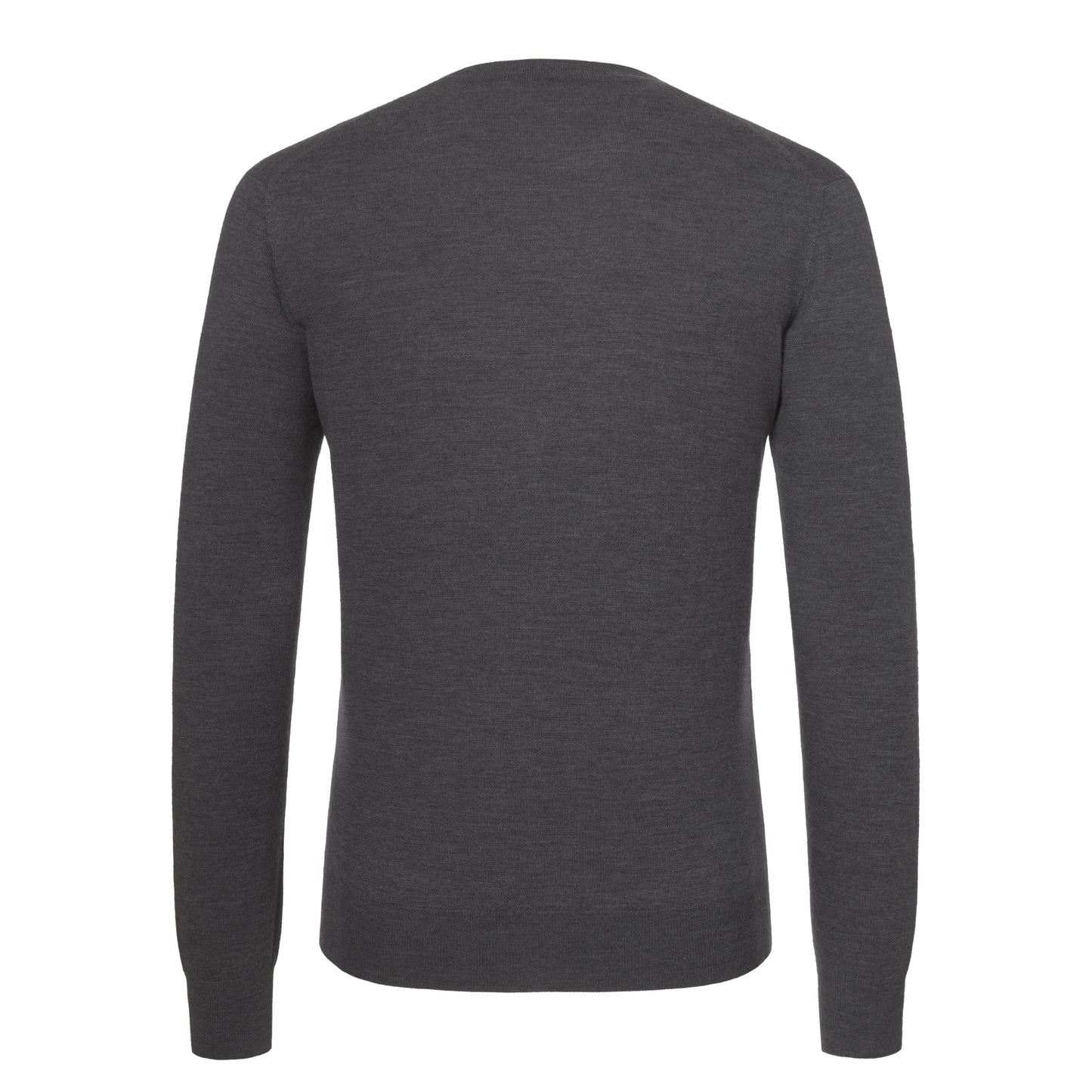 Cruciani Wool Crew - Neck Sweater in Grey Melange - SARTALE
