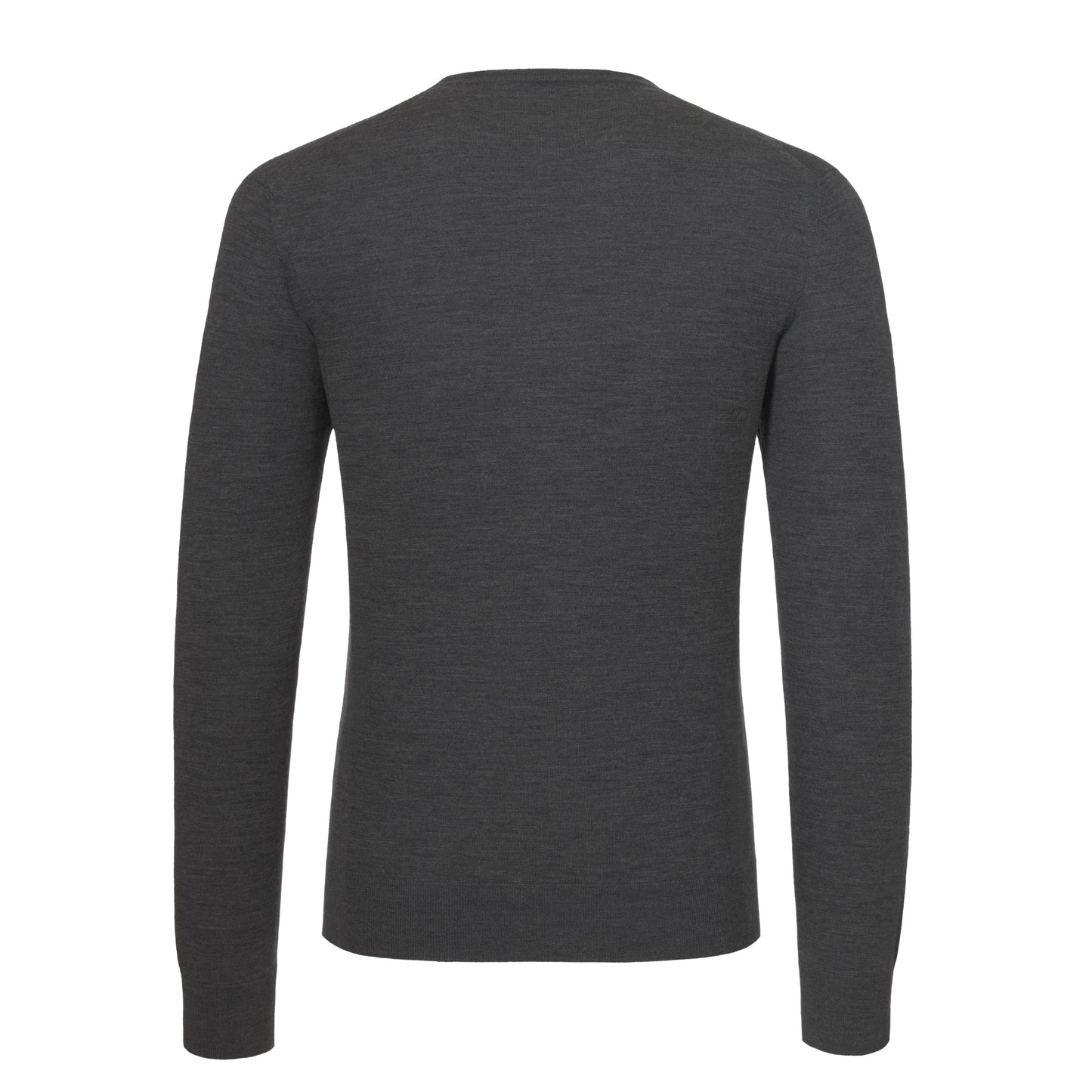 Cruciani Wool Crew - Neck Sweater in Grey Melange - SARTALE