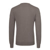 Cruciani Wool Crew - Neck Sweater in Oak Brown Melange - SARTALE