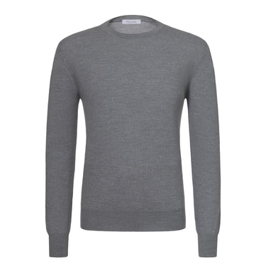 Cruciani Wool Crew - Neck Sweater in Seal Grey Melange - SARTALE
