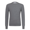 Cruciani Wool Crew - Neck Sweater in Seal Grey Melange - SARTALE
