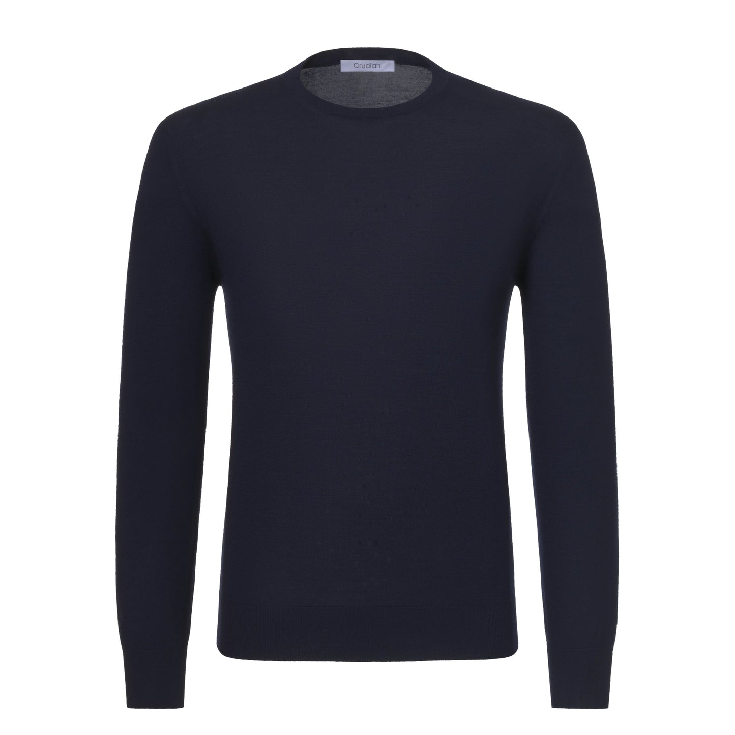 Cruciani Wool Crew - Neck Sweater in Suit Blue - SARTALE