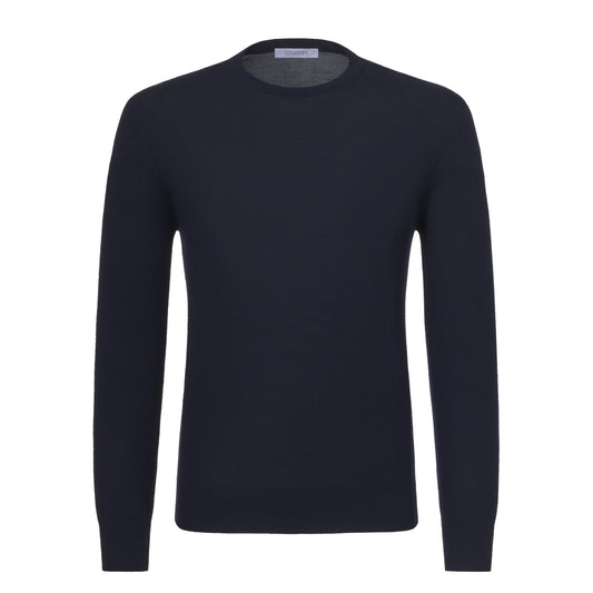 Cruciani Wool Crew - Neck Sweater in Suit Blue - SARTALE