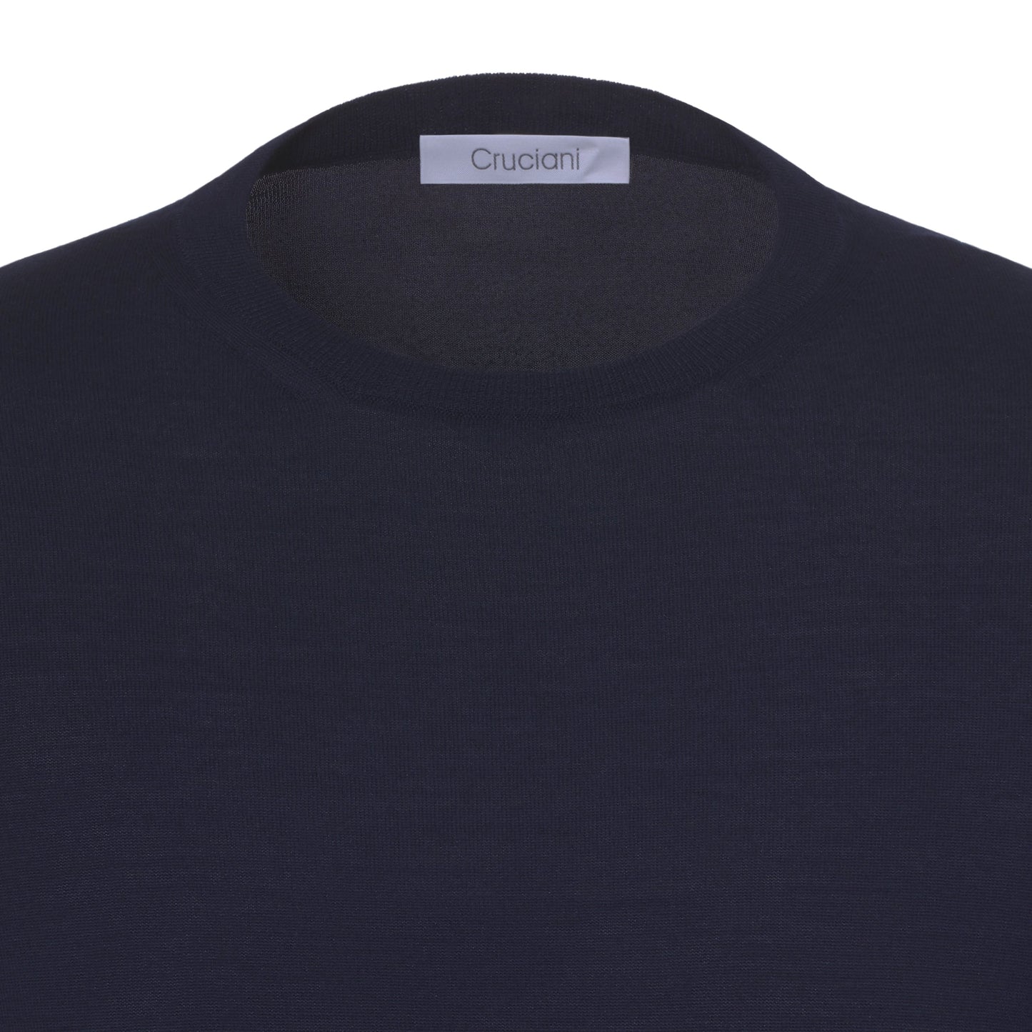 Cruciani Wool Crew - Neck Sweater in Suit Blue - SARTALE