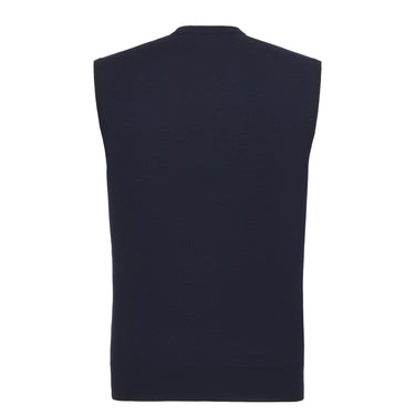 Cruciani Wool Gilet in Crow Blue - SARTALE