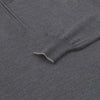 Cruciani Wool Half - Zip Sweater in Steel Grey Melange - SARTALE