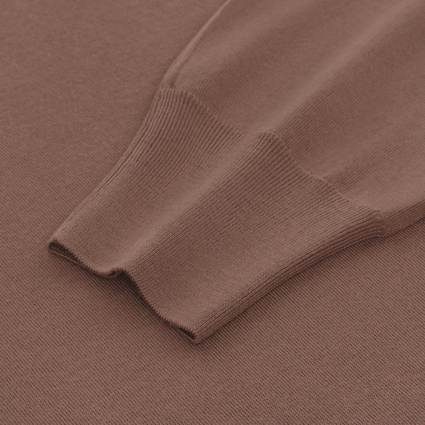 Cruciani Wool Long Sleeve Polo Shirt in Marrone - SARTALE