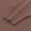 Cruciani Wool Long Sleeve Polo Shirt in Marrone - SARTALE