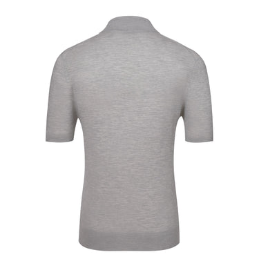 Cruciani Wool Polo Shirt in Grey Melange - SARTALE