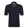 Cruciani Wool Polo Shirt in Midnight Blue - SARTALE