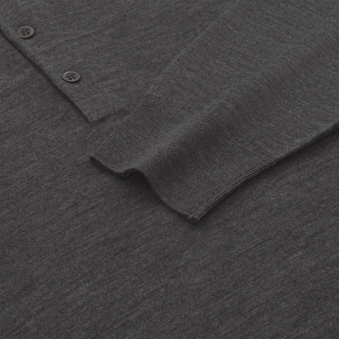 Cruciani Wool Sweater Polo Shirt in Grey Melange - SARTALE