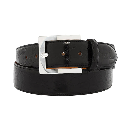 D’amico Leather Belt in Black - SARTALE