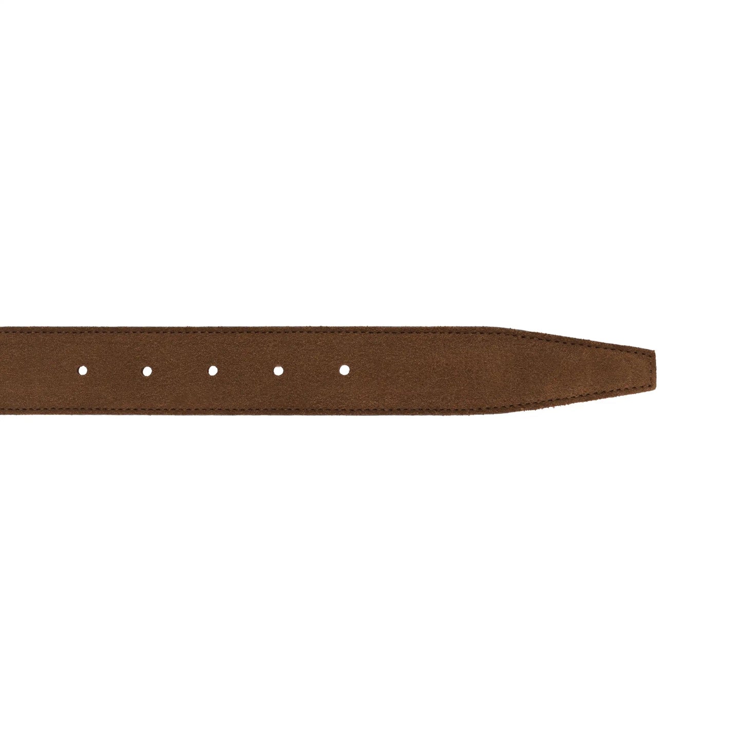 D’amico Suede Leather Belt in Brown - SARTALE