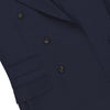 De Petrillo Double - Breasted Wool Jacket in Navy Blue Melange. Exclusively Made for Sartale - SARTALE